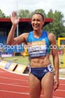 Jessica Ennis-Hill  after the 100 metres hurdles, Sainsbury's British Champs, Alexander Stadium, Birmingham. Photo: David T. Hewitson/Sprts for All Pics